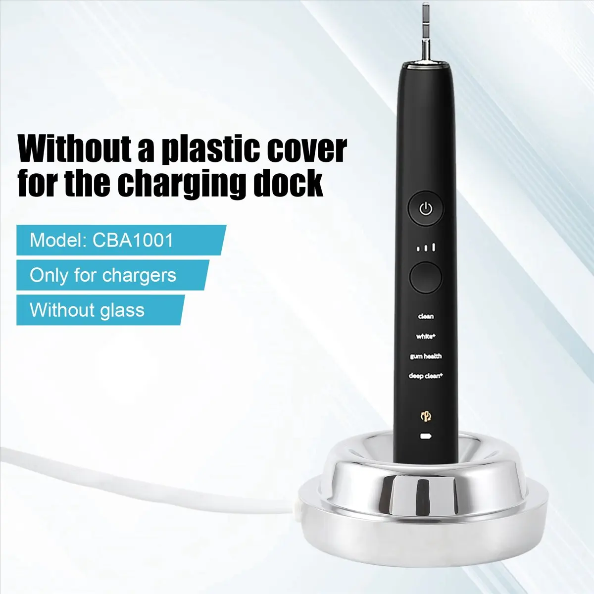 #80K for Philips Sonicare Charger ELectric Toothbrush W/O Box EU Plug,for Philips Charger,(silver white)