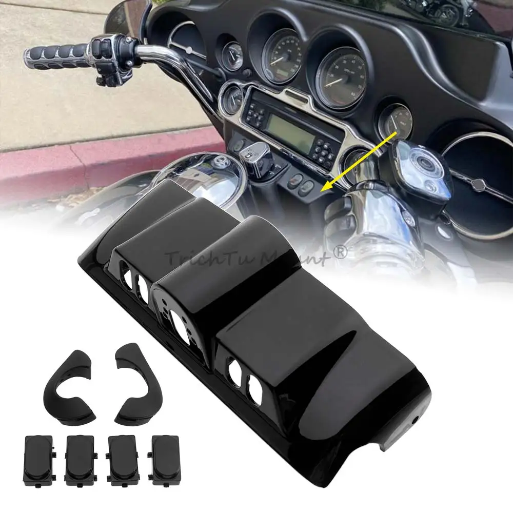 

Inner Fairing Cap kit/Switch Panel Cover Accent For Harley Davidson Touring Models With The Batwing Type Of Fairing 1996-2013