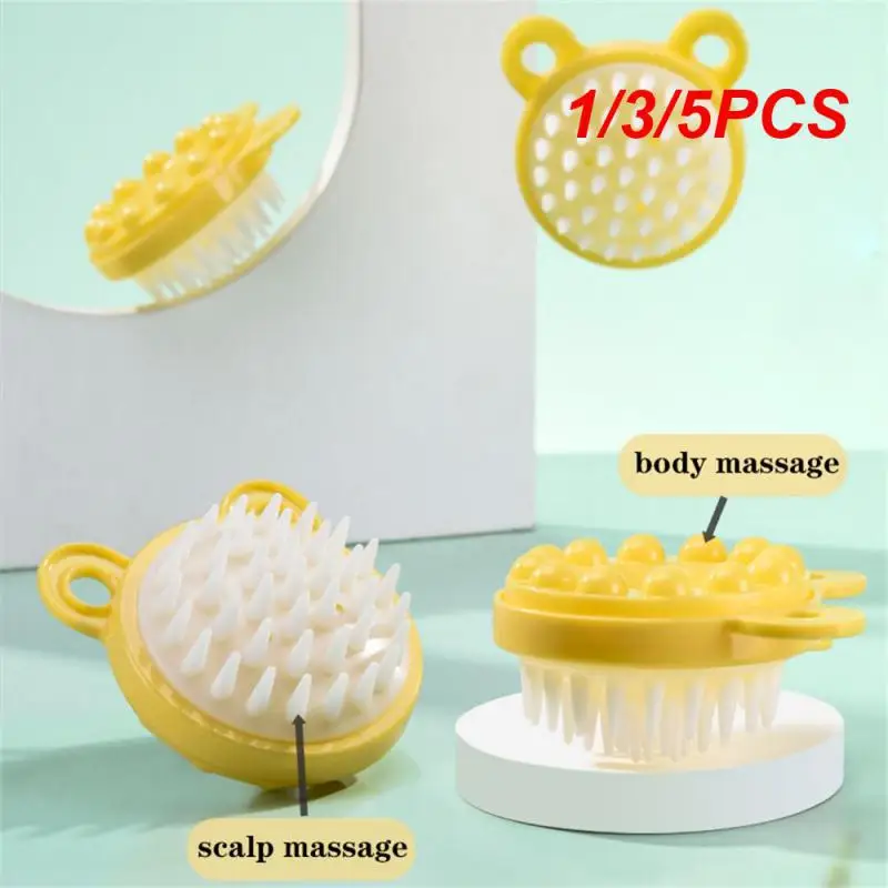 1/3/5PCS Silicone Massage Comb Portable Silicone Brush Innovative Japanese Scalp Massager Hair Salon Tools Trend Hair Care