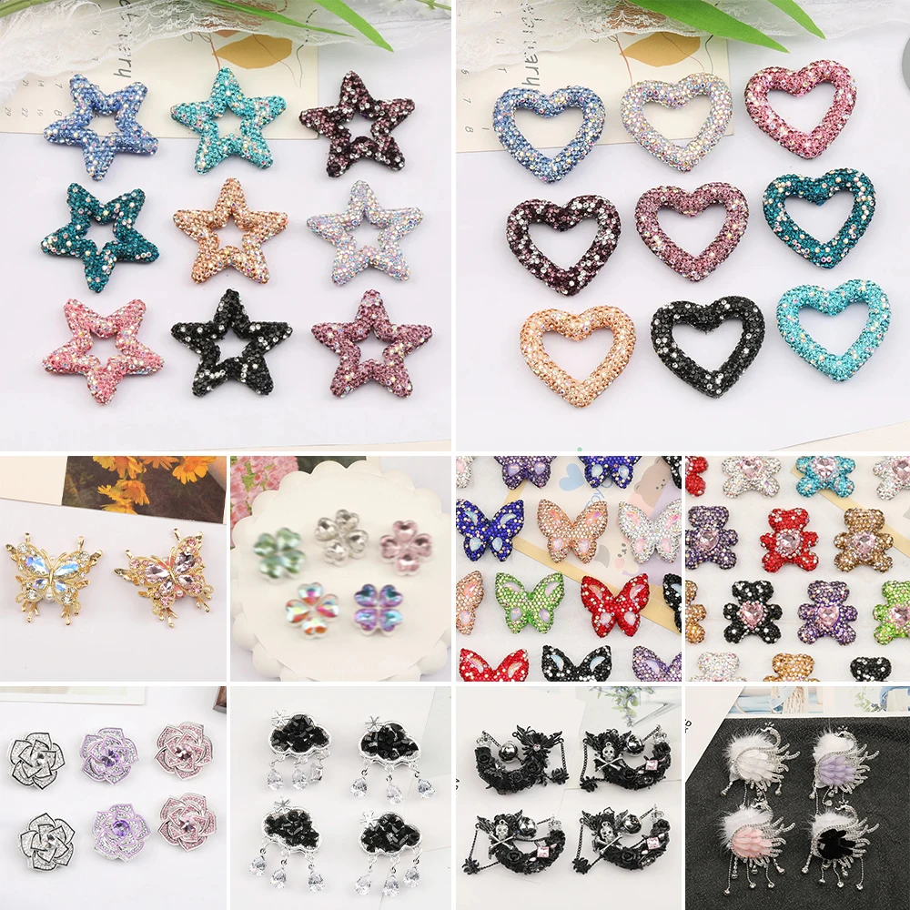 

Cordial Design Fancy Beads/Hand Made/Rhinestone Effect/Various Shape/DIY Polymer Clay Beads/Jewelry Findings & Components