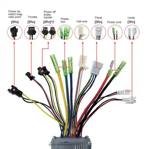 Wasserdichtes Elektrofahrrad -Umrechnungskit, M3 -Display, Gasbeziehen, Pas -Bremshebel, Motorsteuerer bis 250 W Motor, 36 V, 48 V, 15a 6 Hauptverkaufsfahrrad -Elektromotor -Kit - №6