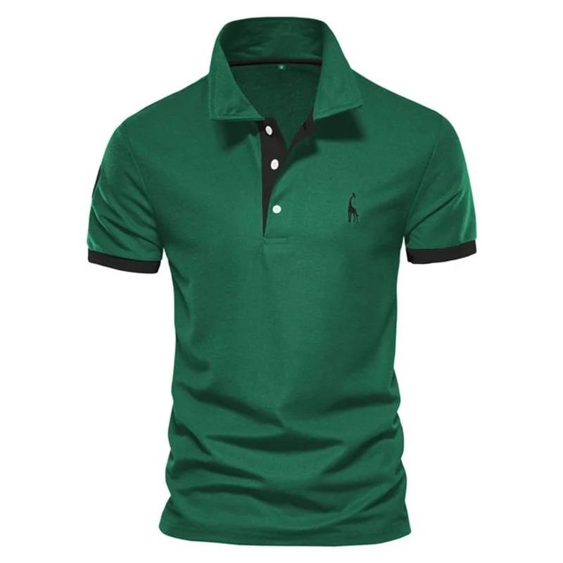 3D Printed Fashionable Men Polo Shirt Summer comfortable Breathable Single Row Button Collar Short Sleeve Top Golf Sports Shirt