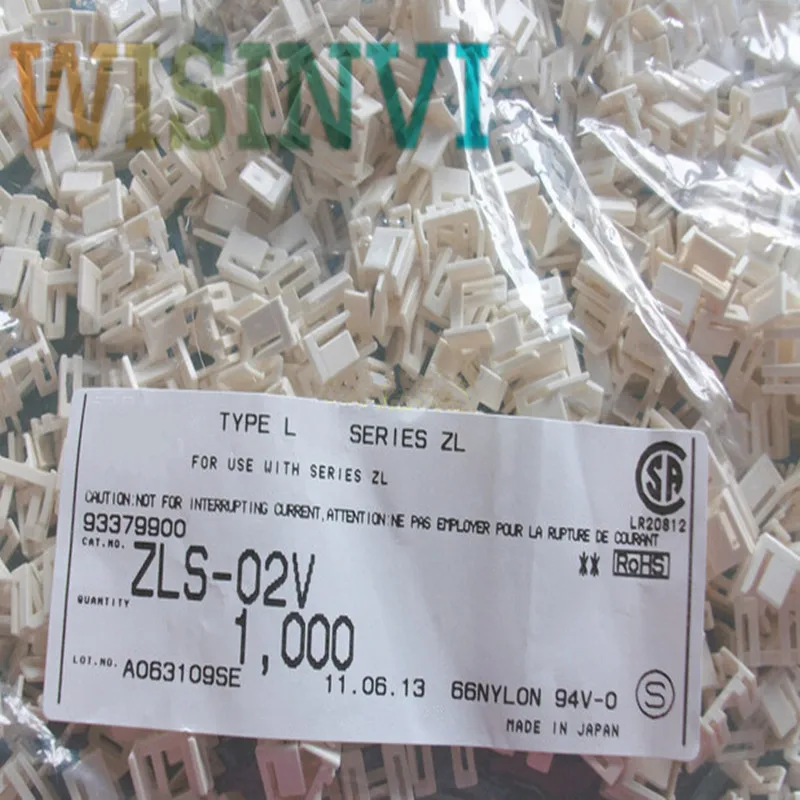 100pcs/lot  ZLS-02V Rubber shell  2P spacing:5.0mm Connector