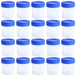 Garrafa De Amostra De Coleta De Urina, Copo De Espécime De Recipiente, Cilindro De Laboratório, Cor Enviar Aleatório, 40ml, 50Pcs