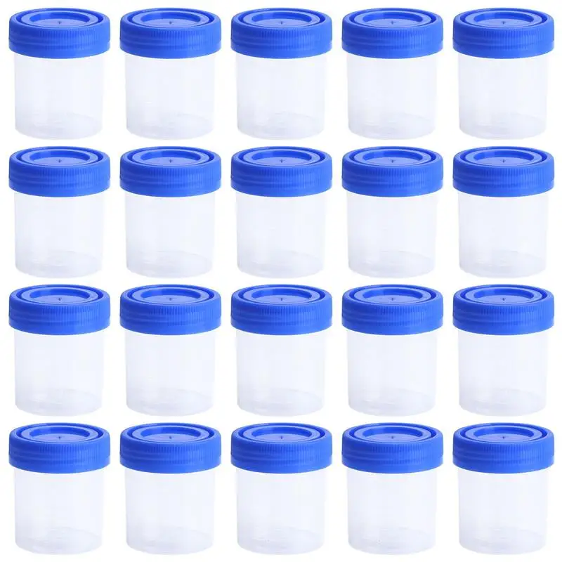 garrafa de amostra de coleta de urina copo de especime de recipiente cilindro de laboratorio cor enviar aleatorio 40ml 50 pcs 01