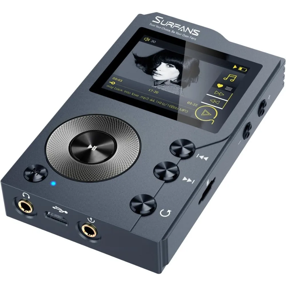 

Hi-Fi MP3-плеер F20 с Bluetooth5.2, цифровой аудиоплеер высокого разрешения без потерь DSD, портативный аудиоплеер высокого разрешения