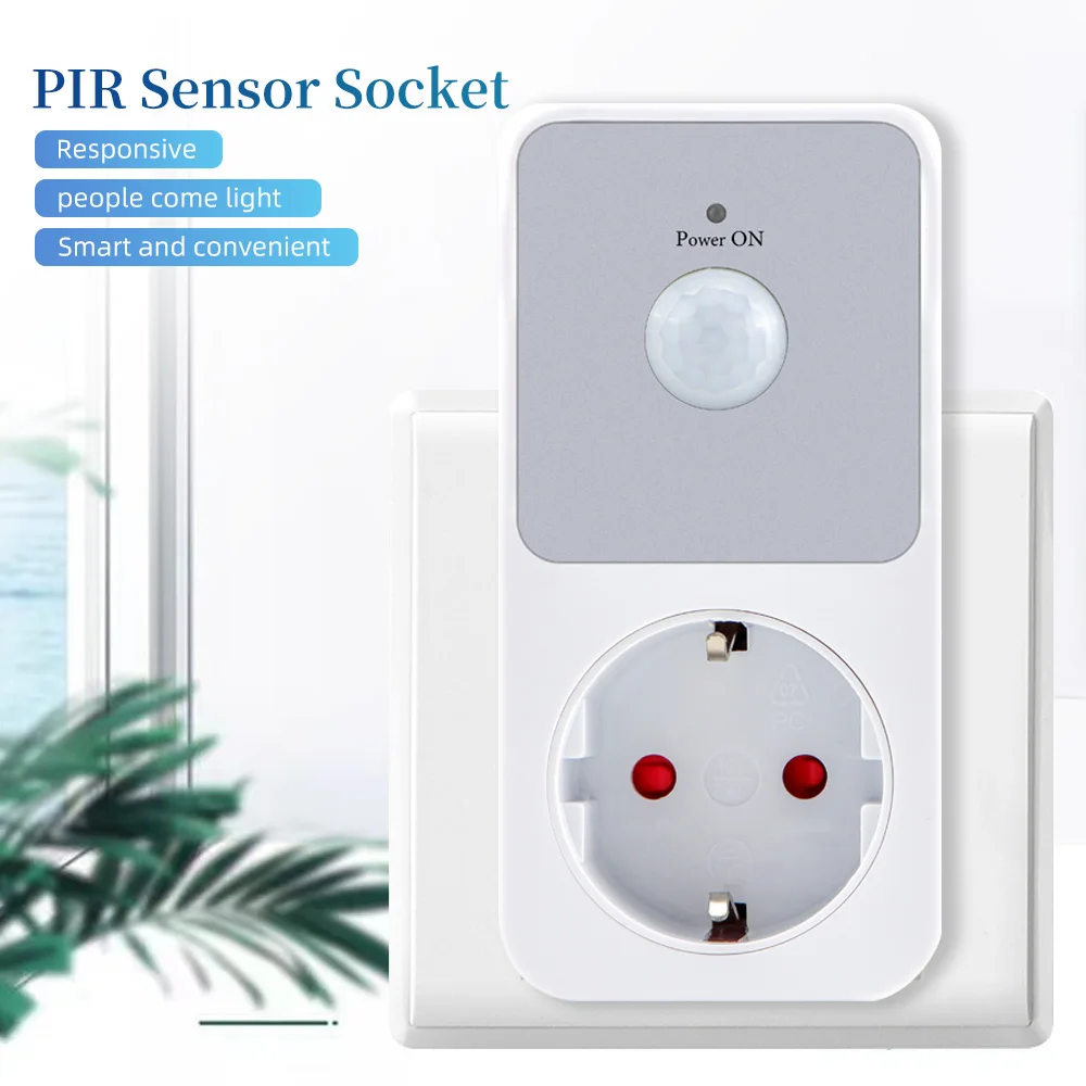 Pir Sensor Infravermelho Protetor de Soquete Led Luzes da Noite 220v ue fr Eua uk Plug 120 ° Ângulo Largo Indução Automática Retardador