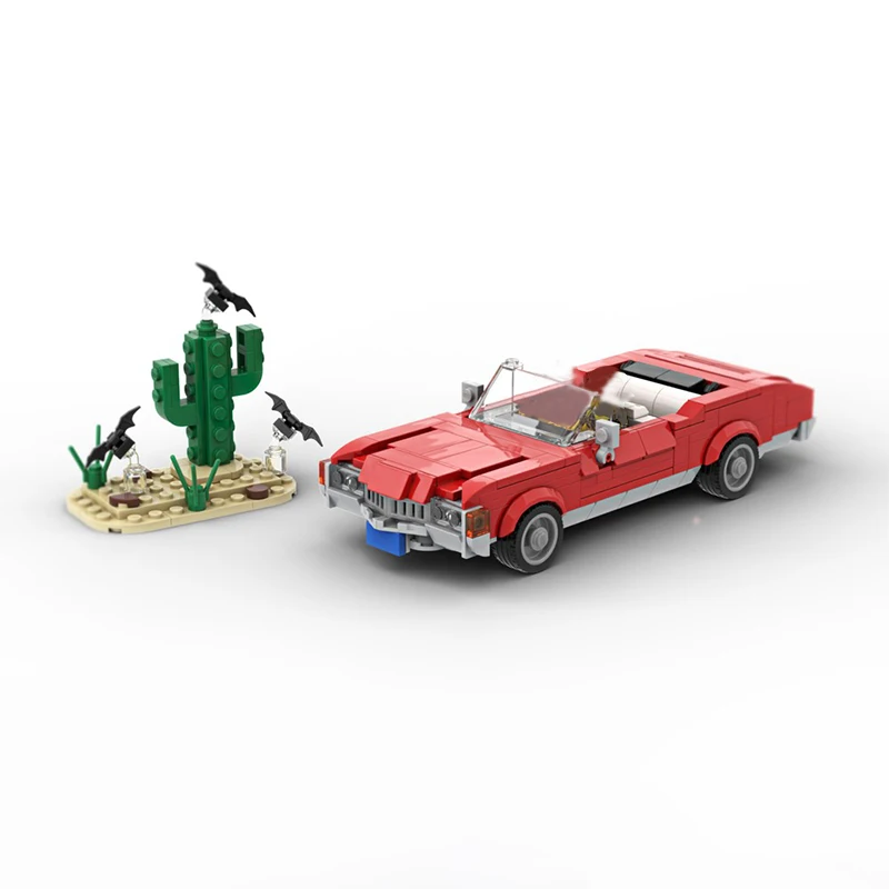 

379pcs MOC The Great Red Shark Chevroleteed City Champions Model Building Blocks Creative Gift DIY Display Decor Adult Premium