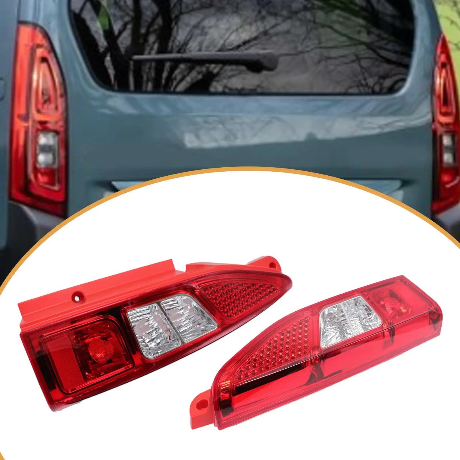 Rear Light Assembly Plastic Brake Lamp Spare Parts for Citroen Berlingo 2008-2012 and Peugeot Partner Tepee