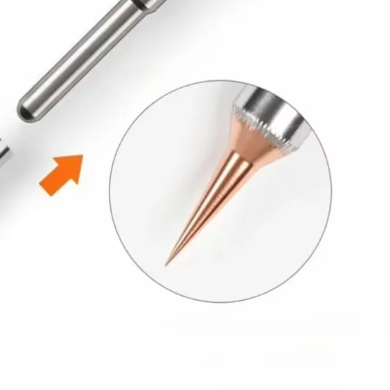 /C210 /Fine /Point Soldering Iron Tip Set 0.2mm Replaceable Copper Head For Phone Motherboard Screen Repair Rework Tool