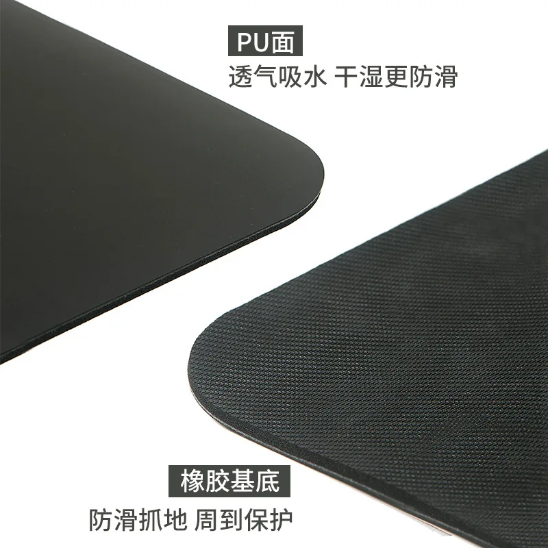 Factory SupplypuRubber Yoga Mat5mmThickened Widened Yoga Studio Fitness Body LinelogoNewly rich mat