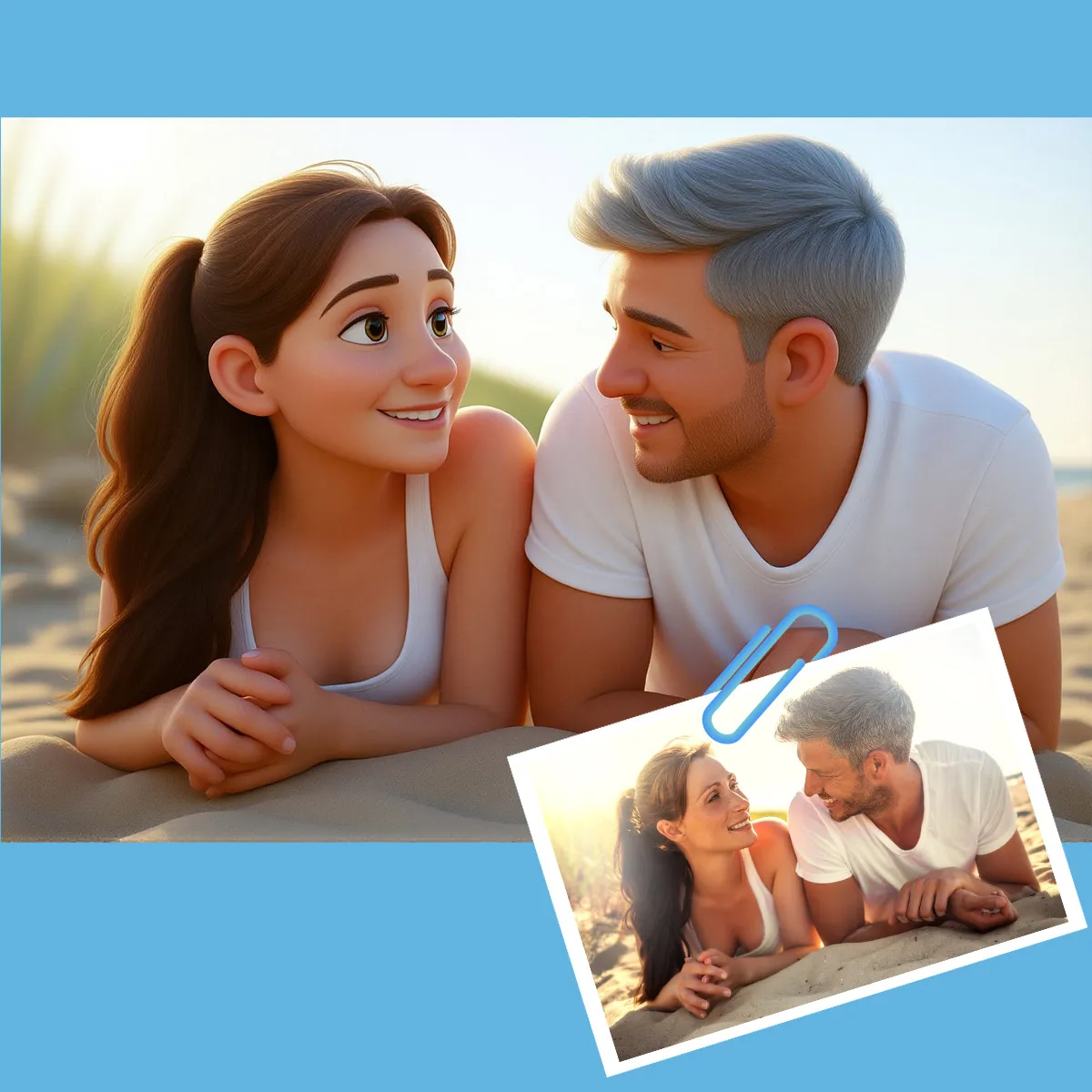 1 stücke individuelle foto leinwand personalisierte senden ihre foto umgewandelt zu anime stil, UV gedruckt fotos Paar porträt geburtstag geschenk,