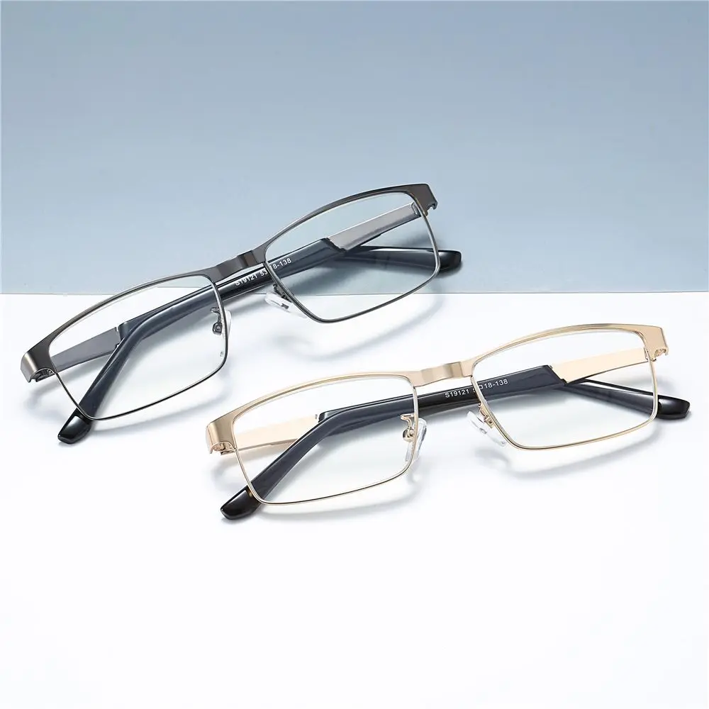 Stainless Steel Men Business Reading Glasses for Reader Mens Presbyopic optical Glasses +1.0 1.5 2.0 2.5 3 3.5 4.0