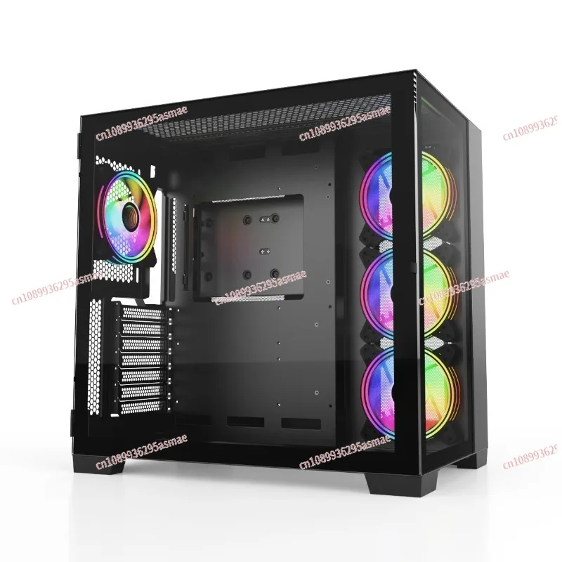 for  360mm Radiator Glass Front PC Case Tower ATX Micro ATX  Mini ITX  Case Tempered Glass PC Gaming Case - view 3