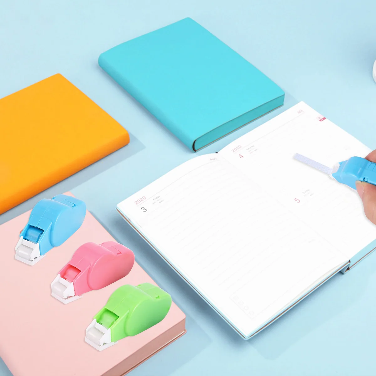 6 قطعة لاصق نقطة الأسطوانة للحرف اليدوية سكرابوكينغ التجفيف السريع لا التجاعيد موزع لاصق دائم شريط مزدوج الوجهين #5