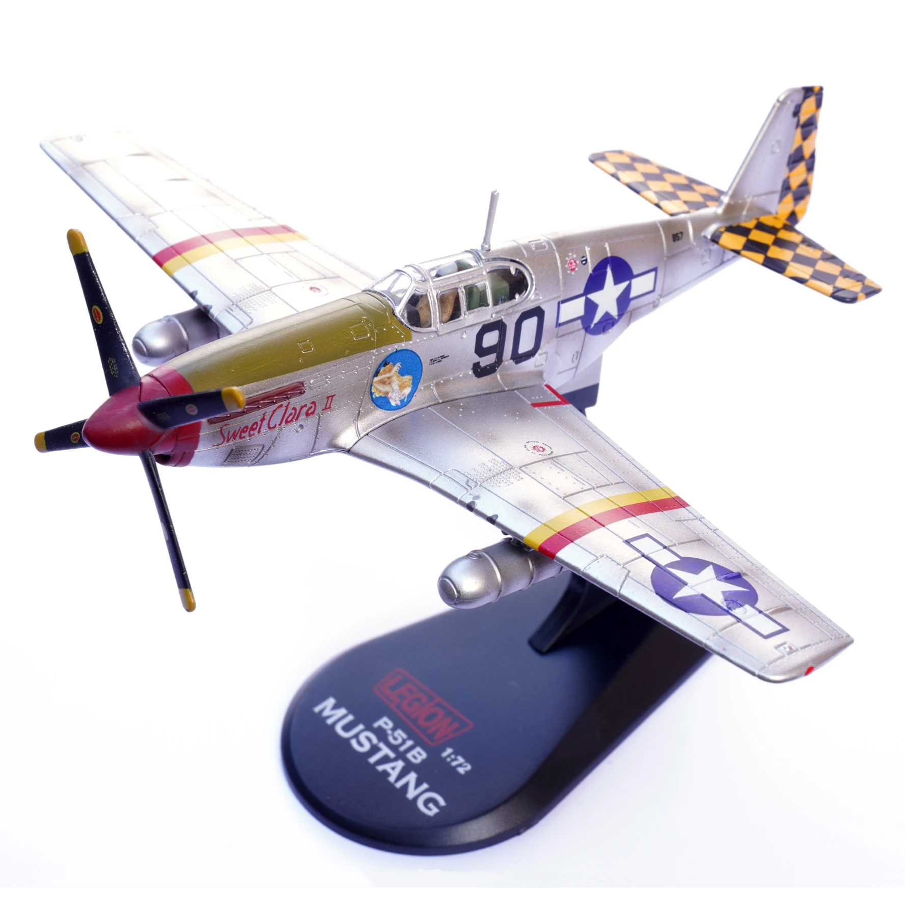 1/72 Legion US P-51B P51 Fighter Model Sweet Claro Finished product collection model