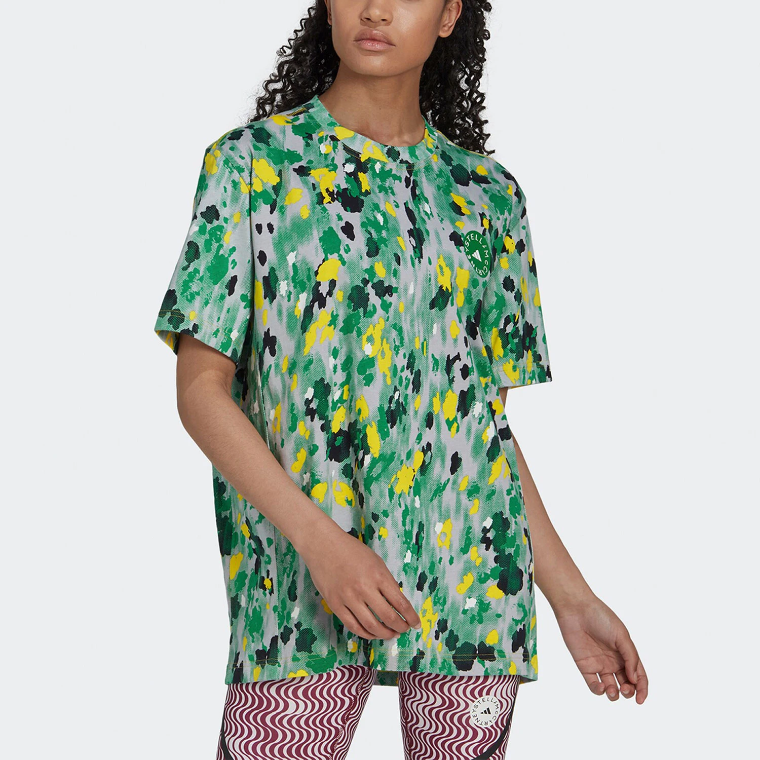 Adidas Authentic Sport Women's Printed Fashion Breathable Lightweight Short Sleeve T-Shirt HI6066