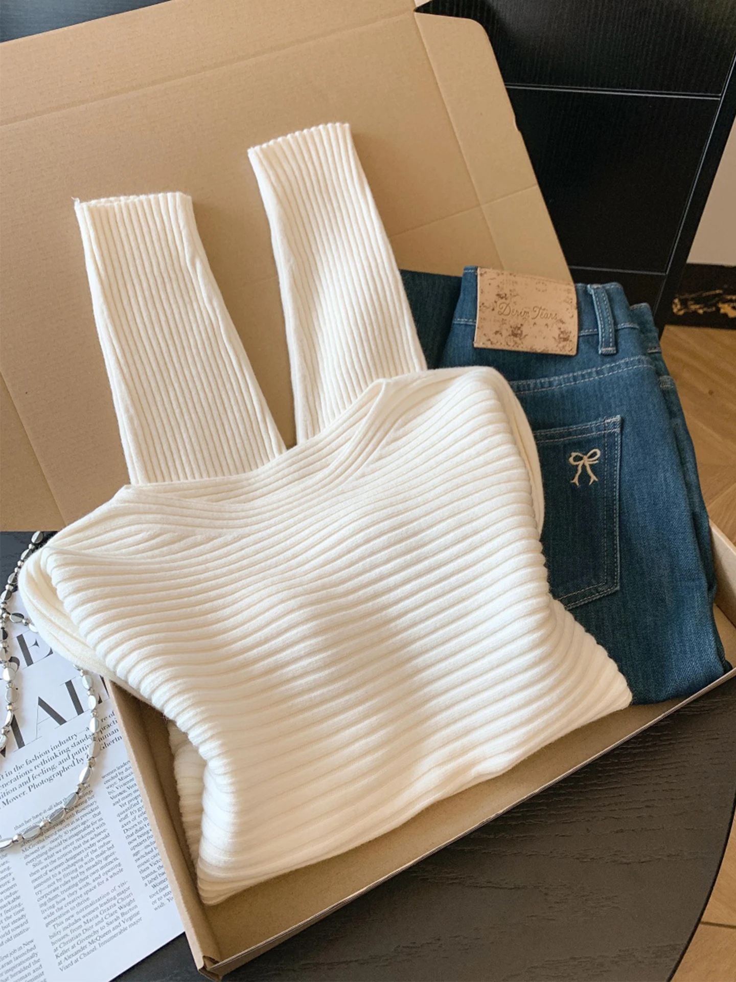 

Ele Sweet And Spicy Sle Long Sve вязаный свитер женский зимний одноплечный вязаный топ с поясом корейский свободный крой