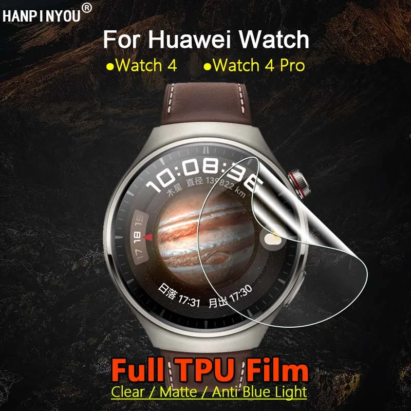 For Huawei Watch 4 3 Pro SmartWatch HD Clear / Matte / Anti Blue Light Soft TPU Hydrogel Film Screen Protector -Not Glass