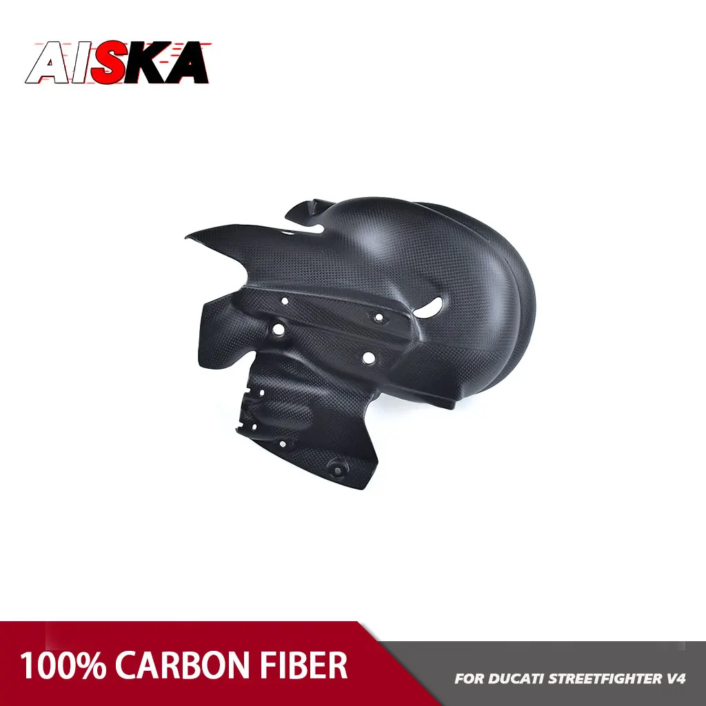 3K Carbon Fiber Motorcycle Exhaust Cover Heat Shield Guard For DUCATI Streetfighter V4 V4S Panigale 2018 2019 2020 (EURO 4 Only)