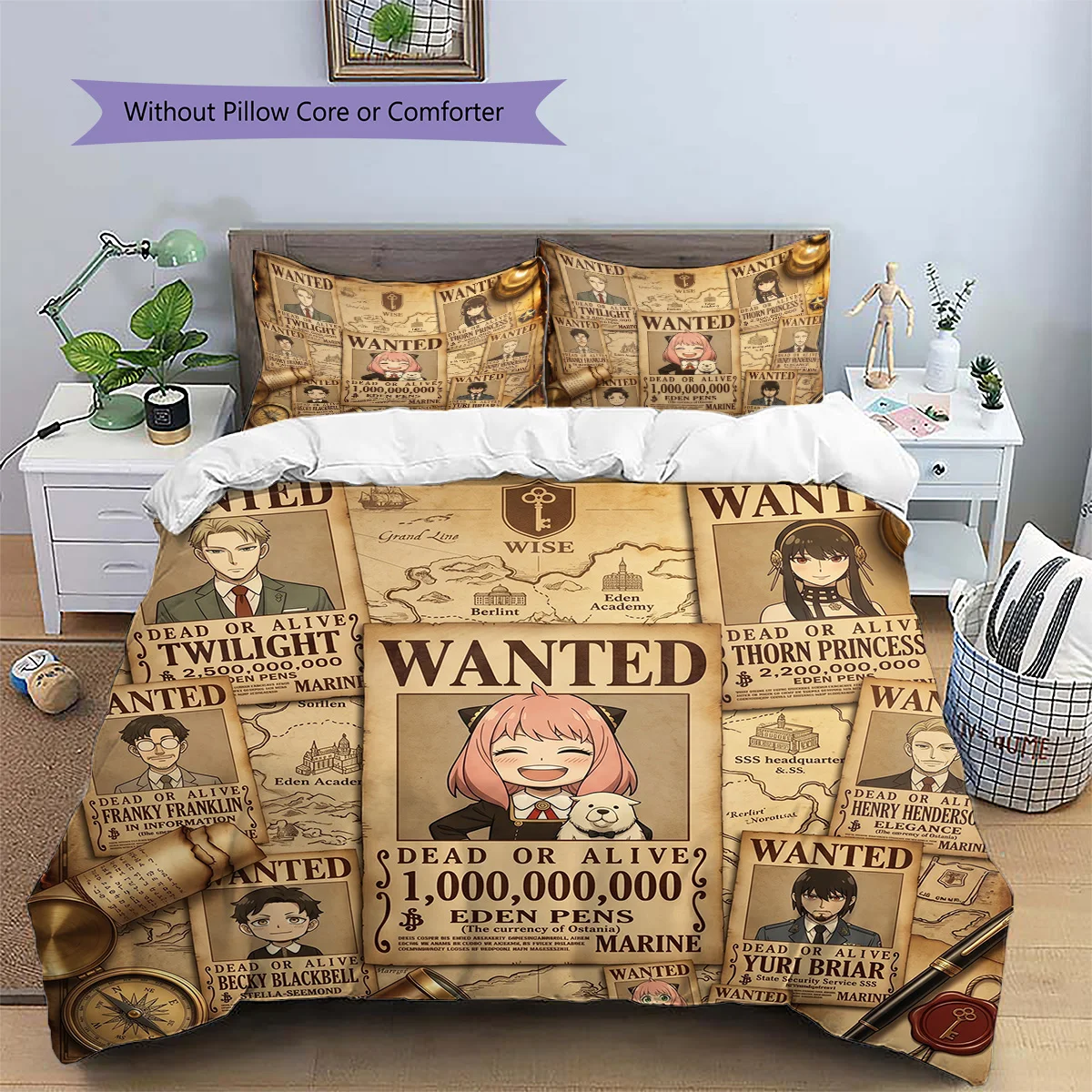 SPY×FAMILY Pillowcase & Duvet Cover Set | SPY×FAMILY Limited Bedding | Gift for Fans YUN6511