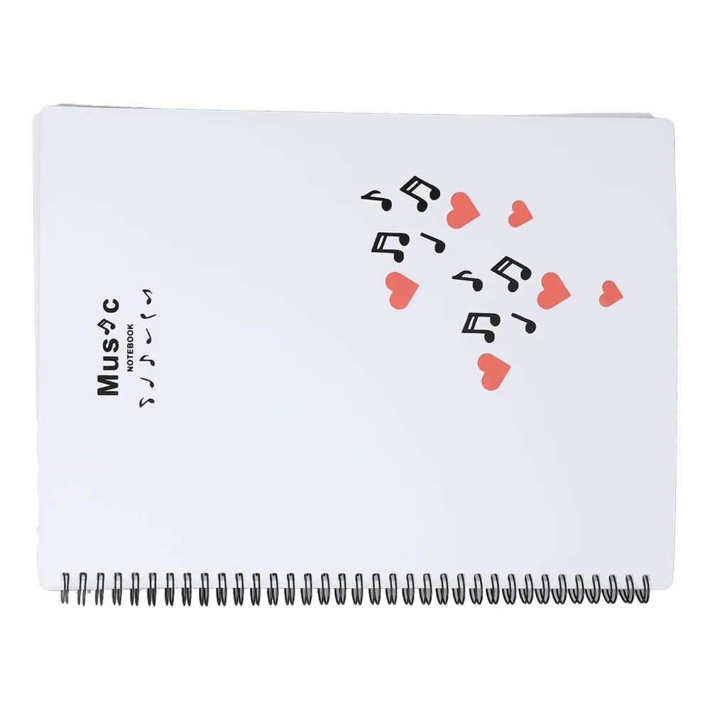 Portable 20 Sheets / 40 Pages Sheet Music Folder Plastic White Sheet Music Binder A4 Portfolio Binder For Sheet Music