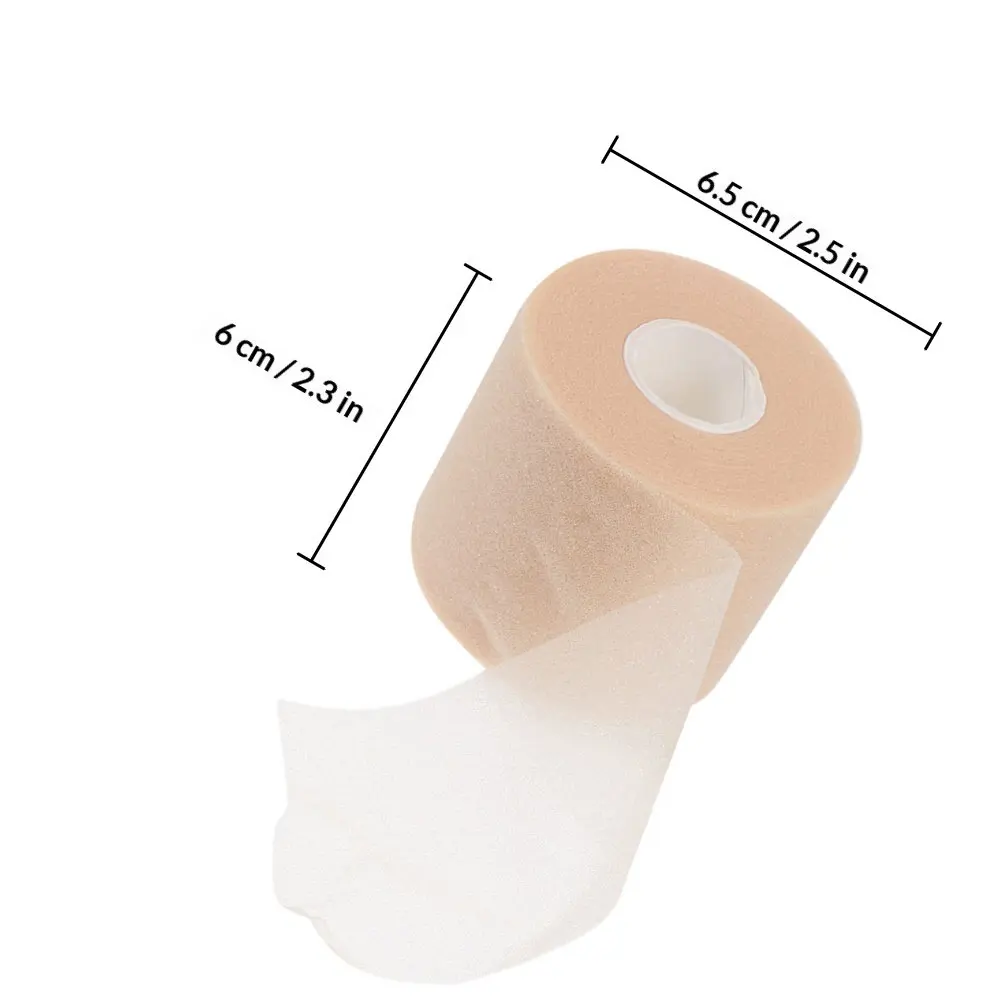 2 Rolls Elastic Sponge Shock-Absorption Sports Tape Sponge Sports Wrap Prewrap Athletic Bandage Tape Skin-Friendly Sweat