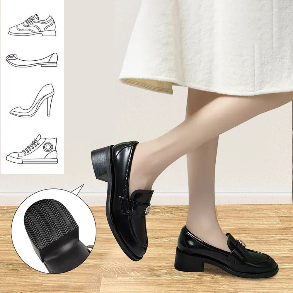 סול אנטי סליפ טייפ שקט ועמיד בפני שחיקה עם דבק עצמי להגנה על מגפיים ועקבים גבוהים