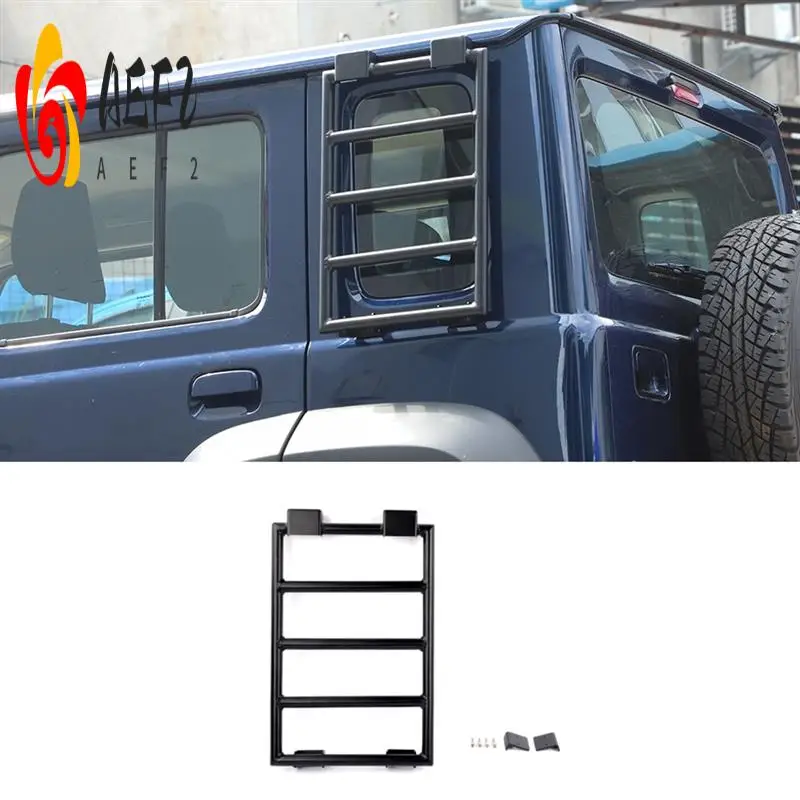 

AEF2-Rear Window Extension Climbing Ladder Protective Frames Accessories For Suzuki Jimny JB74 2019-2024 4 Door