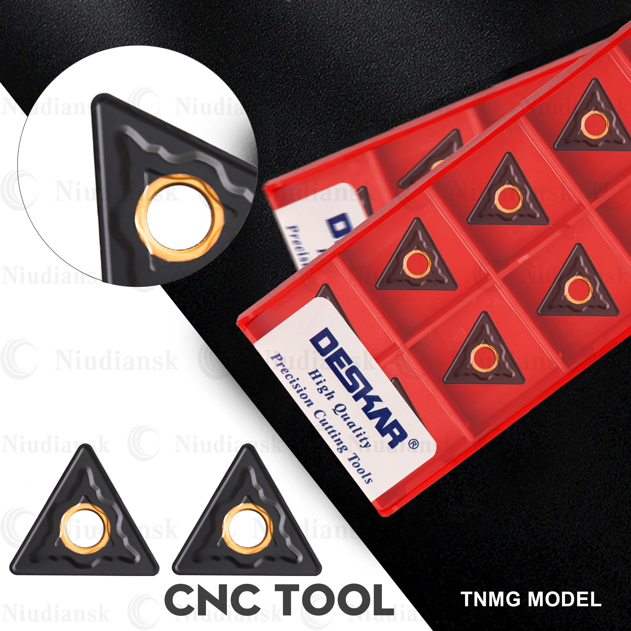 DESKAR External Turning Tools Carbide Inserts TNMG160408-DK LF3018 CNC Lathe Hard Alloy Cutter Tools Special Blade For Cast Iron