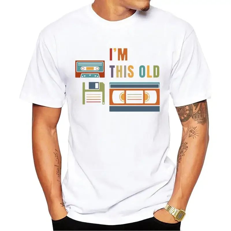 FPACE Hot Sales Old Data Storage Media Men T-Shirt The Compact Cassette Printed t shirts Hipster Tee Short Sleeve Tshirts