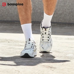 Baasploa, zapatos para correr para hombre, nuevos zapatos deportivos Tenis transpirables de malla informales, zapatos para caminar antideslizantes ligeros para exteriores para hombre