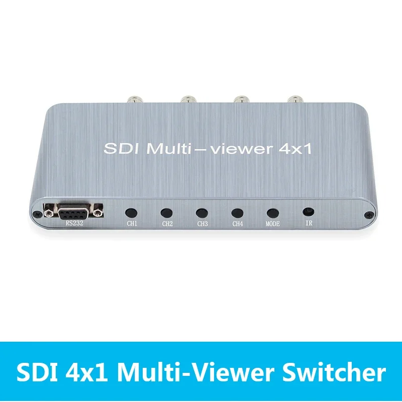 

Wiistar SDI 4x1 Quad Multiviewer Switcher Simultaneously 1080P 60Hz HDMI Quad Screen Multiviewer Switch Seamless Wall-mountable