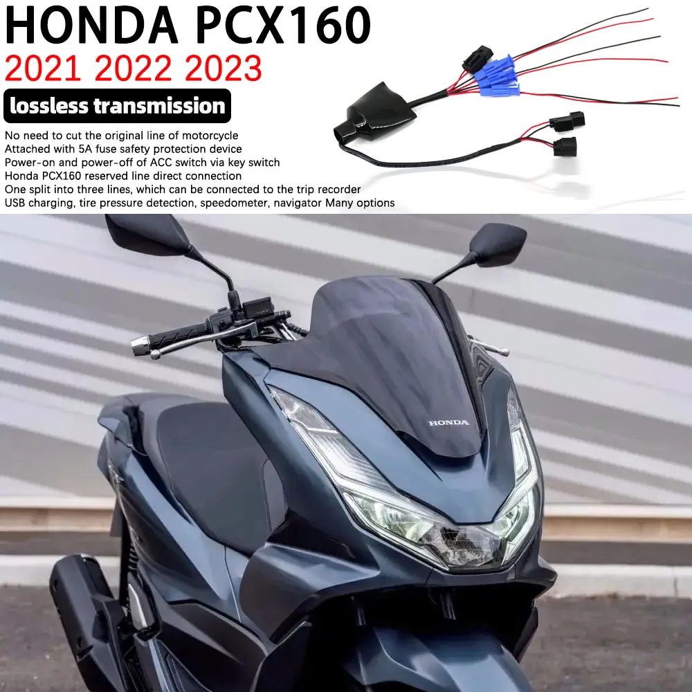 NEW Motorcycle Accessories FOR Honda PCX 160 2021 2022 2023 reserved line direct connection lossless transmission