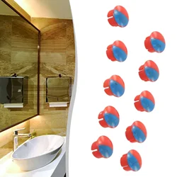 10pcs Faucet Handle Accessories Hot And Cold Water Signs Kitchen Bathrooms Mixer Tap Indicate Faucets Parts Holes Diameter 7mm