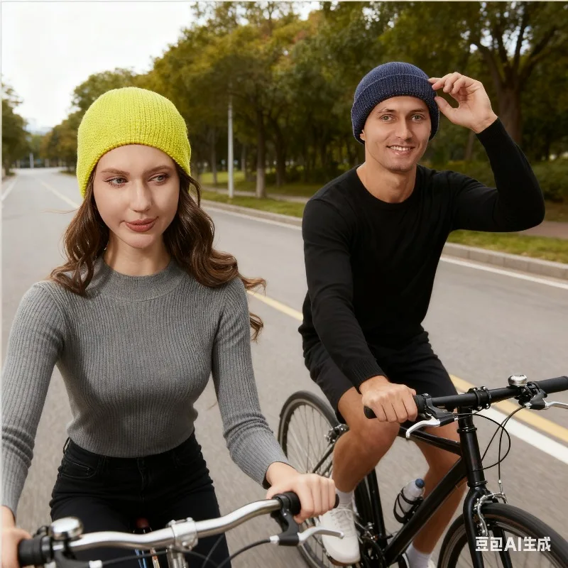 

Knit Solid Color Winter Sports Running Cycling Fishing Outdoor Windproof and Warm Hat Cap Cycling Sports Equipment