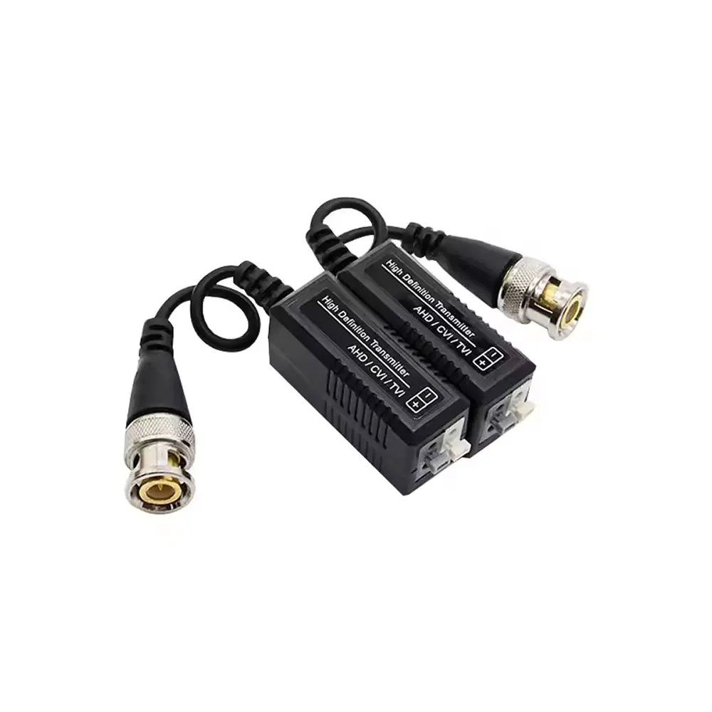 Imagem -02 - Twisted Bnc Cctv Video Balun Transceptores Passivos Utp Balun Cat5 Ahd Cvi Tvi Pcs Pares