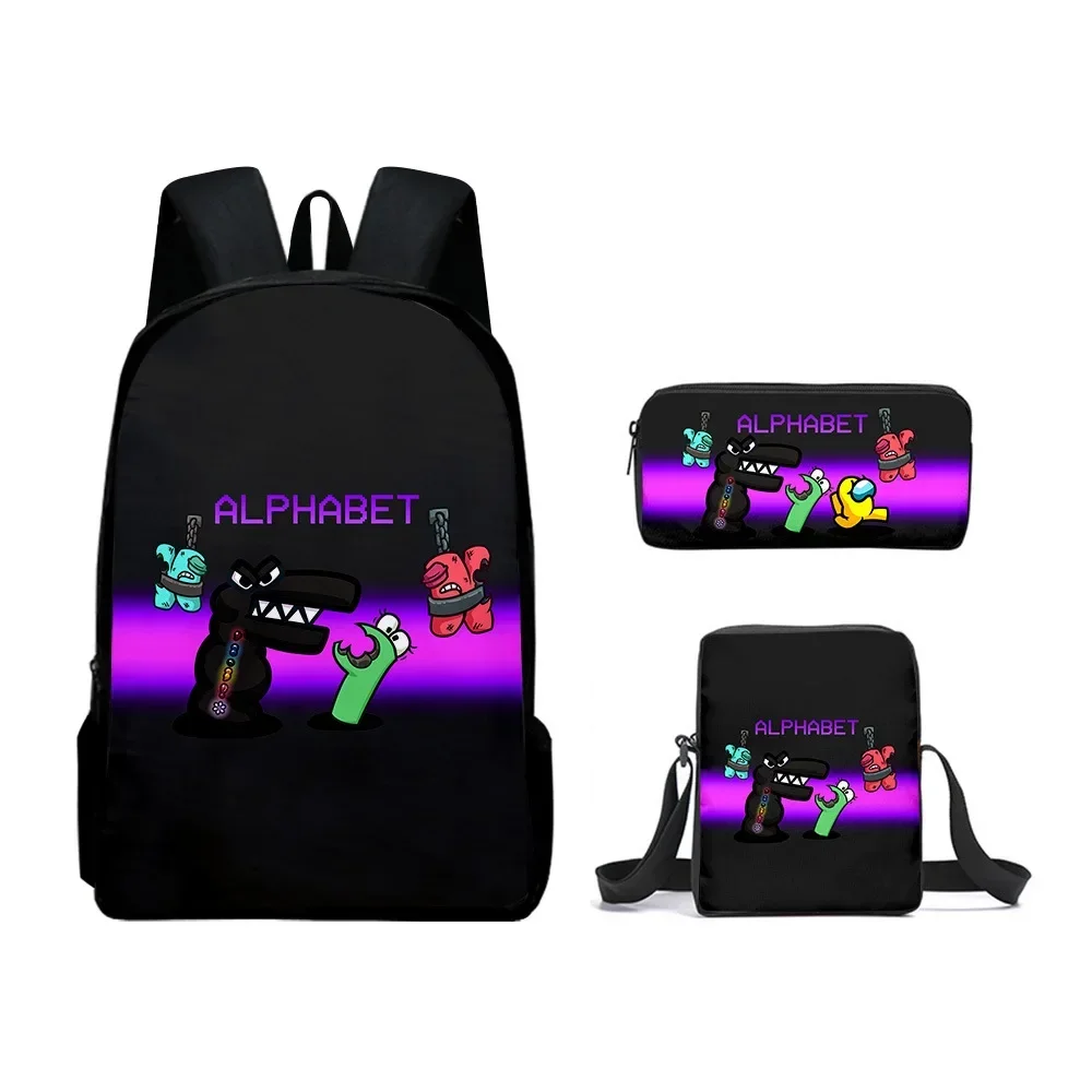 Game Peripherals Alphabet Lore School Bag Alphabet Legend Backpack Pen Bag Schoolbag Boys Girls Anime Cartoon School Bag Mochila