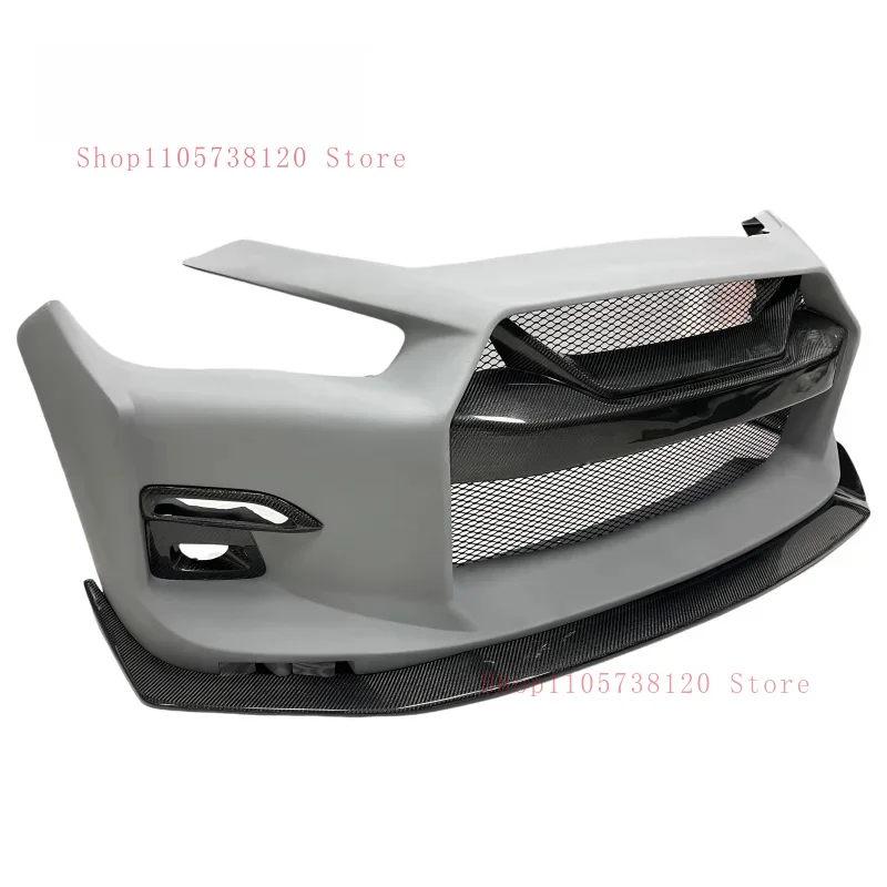 Top High Quality GTR LB Style Carbon Fiber Front Bumper Fit QS