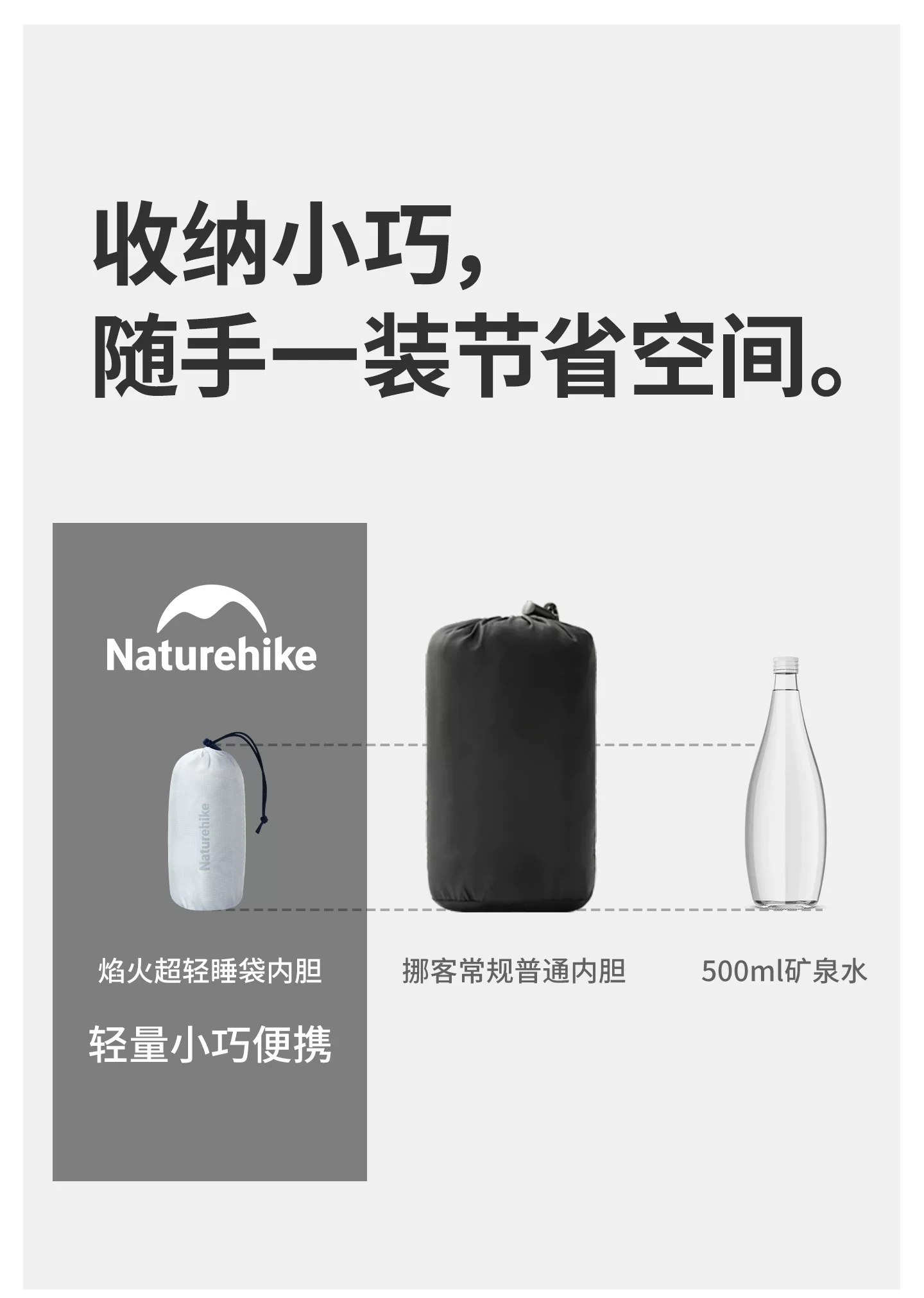 Naturehike Leichter Schlafsack-Inlett für Camping und Reisen, Einzel-Schlafsack-Bezug, Ultraleicht, Komfortable Bettlaken, Schlafsack – Detail 5