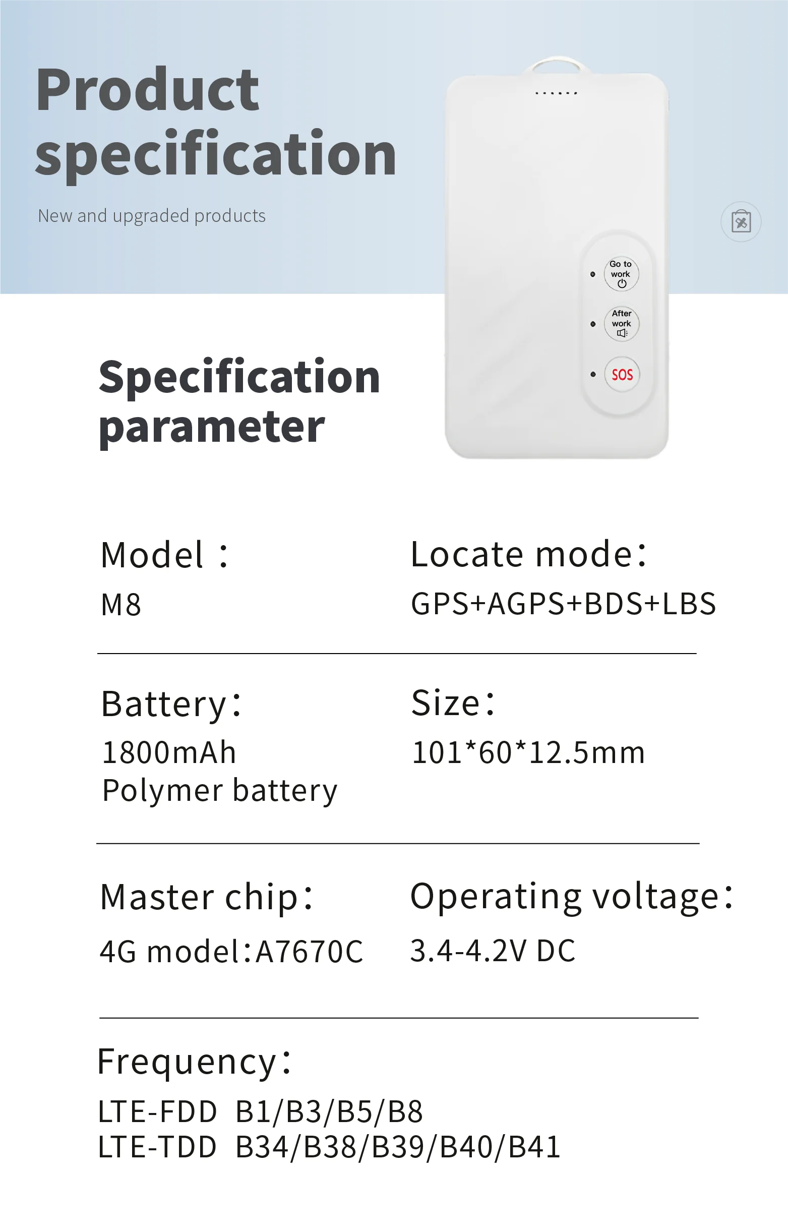 직원 안전 GPS/GPRS/GSM/WiFi/LBS RTLS 위치 솔루션 PC 안드로이드 앱 1년 보증 SOS 기능 ID 카드 비콘