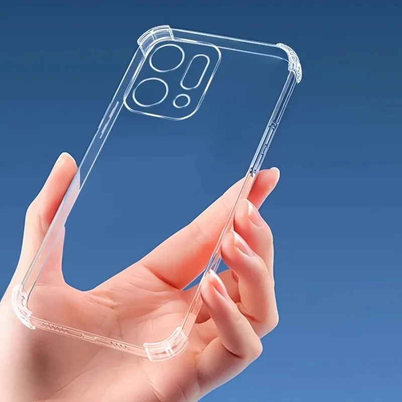 For Oppo Reno 14 5G Transparent Phone Case Reno14 f 14F Reno14F Cases Soft TPU Silicone  Back Cover Clear Capa Carcase Fundas