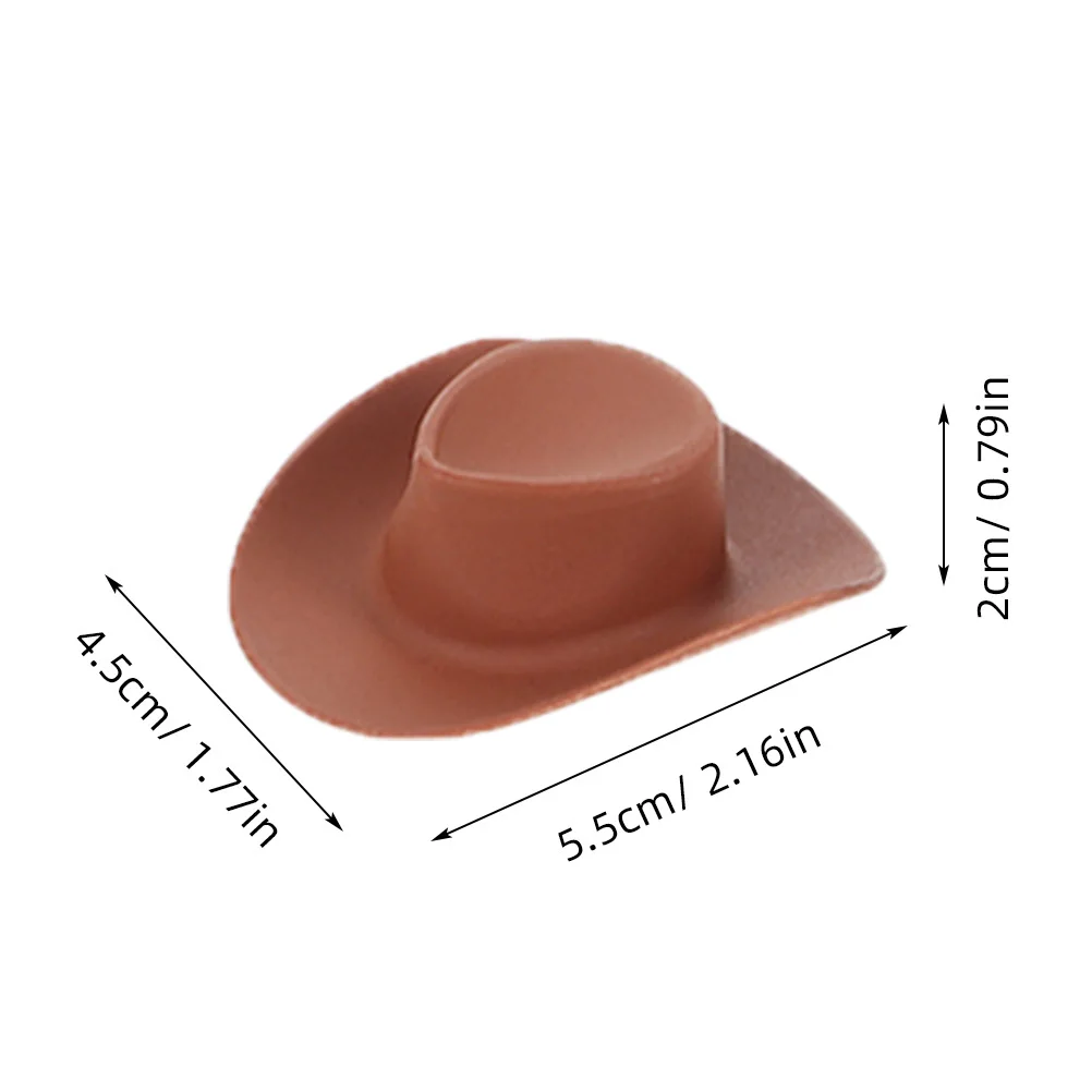 40 stuks kleine westerse hoeden voor doe-het-zelf schilderij ambachten mini hoed set voor huisdecoratie vakantie feest cadeau-ideeën ambachtelijke supply kit