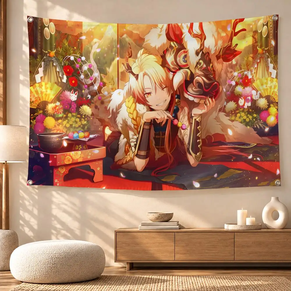Tenma Tsukasa Rhythm Game Poster Flags Festive Decorative Banner for Camping, Family Parties & Garden Wall Decor, Great Gift