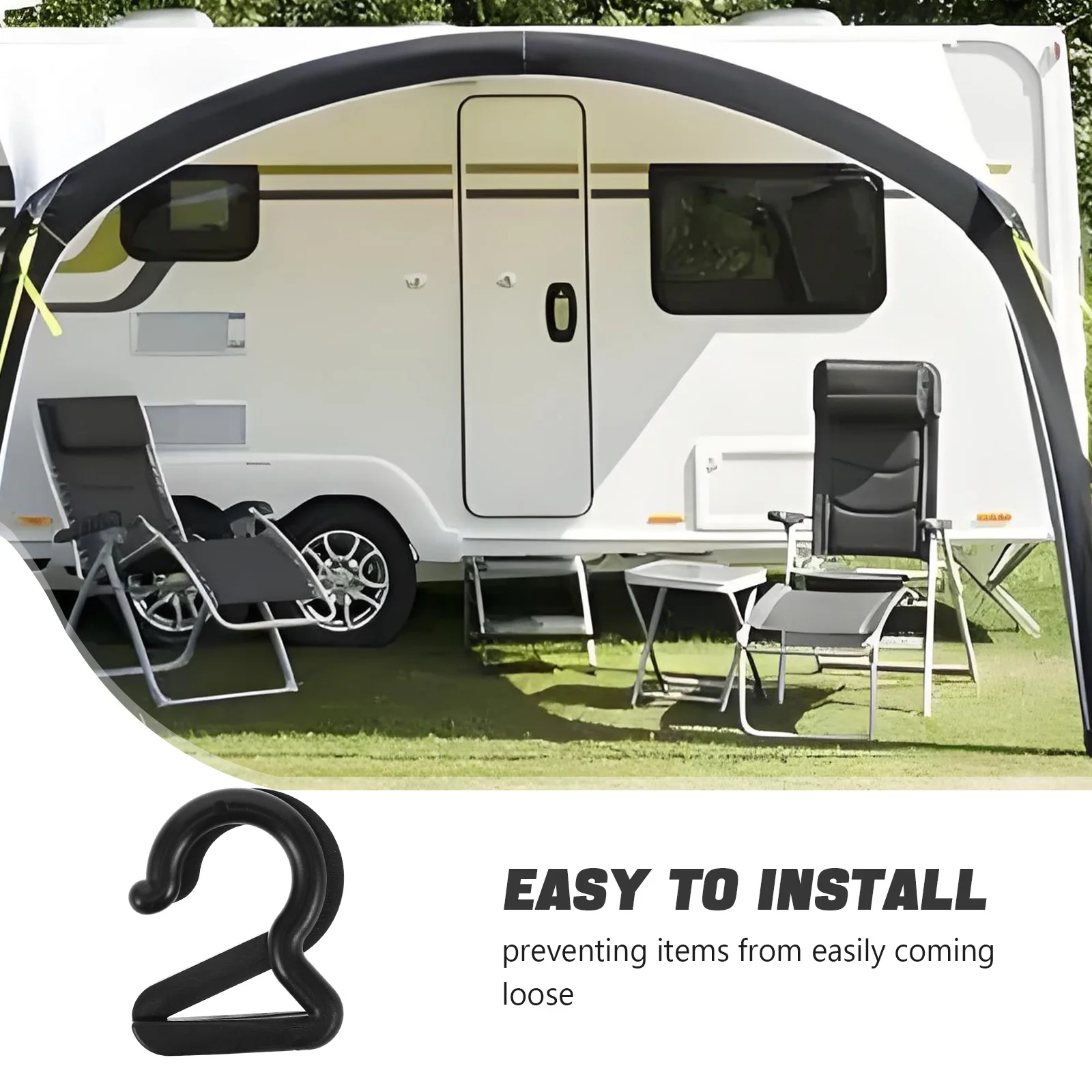 20 قطعة خطافات خيمة لمظلة Rv الثقيلة S السنانير منظمو تعليق لأضواء التخييم أدوات المطبخ تخزين المعدات الخارجية