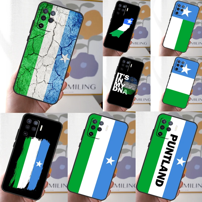 Puntland State Somali Flag Case For OPPO A96 A76 A16 A98 A78 A58 A5 A9 A15 A17 A77 A52 A72 A53S A57S A54 A74 A94 Cover