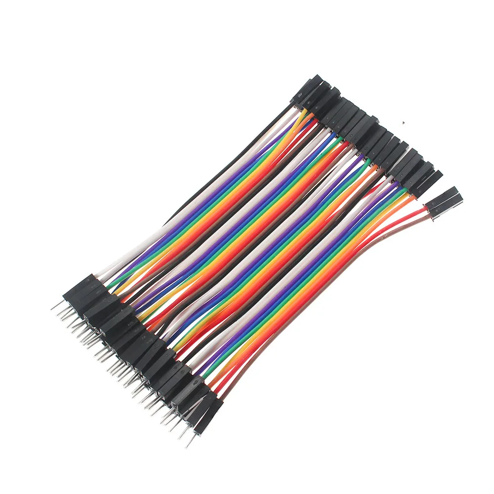 40PCS 10CM 15 Linha DuPont 40Pin Fêmea para Fêmea, macho para Macho, macho para Fêmea Fios Cabos DIY breadboard kit