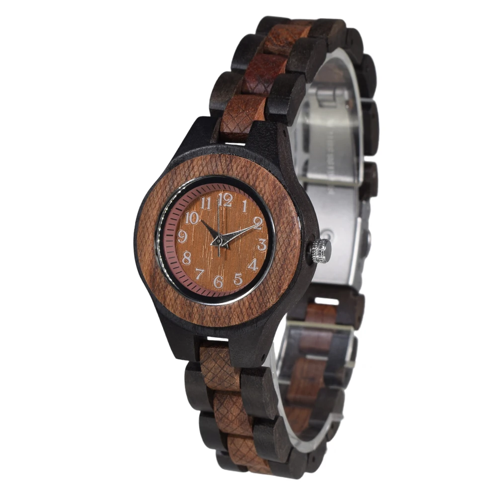 Natural Wooden Women Watches Watch Handmade Quartz Wood Watch Sport Unique Wristwatch for Women