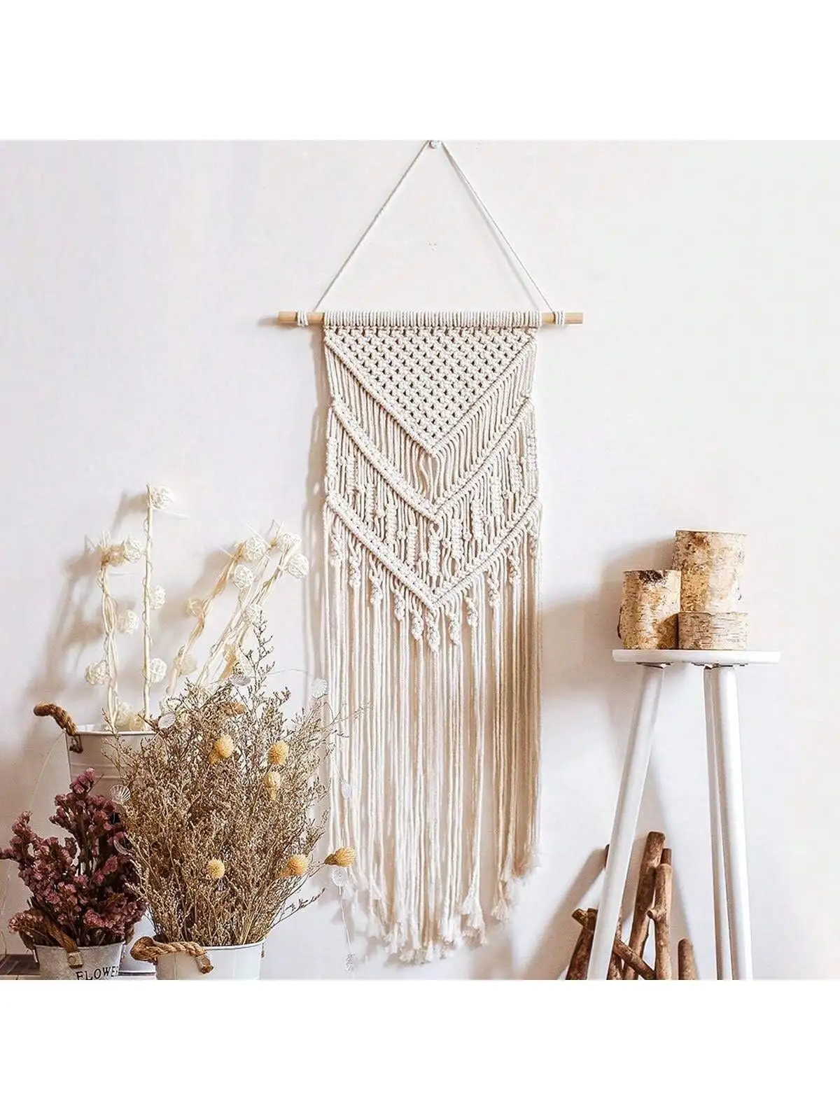 10 Meter Makramee-Schnur Seil Natürliche Baumwolle Makramee Gedrehte Kordel Geflochtenes Handwerk DIY Heimtextilien Weihnachten – Detail 3