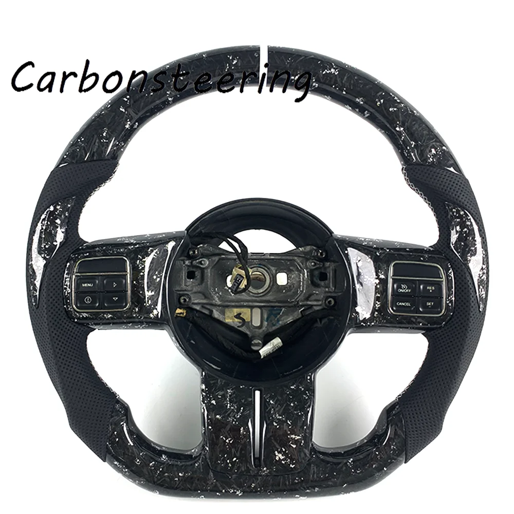 Interior Mods for Custom Jeep Accessories Forged Carbon Fiber Steering Wheel for Wrangler JK JL Rubicon Sahara Off-road Upgrade